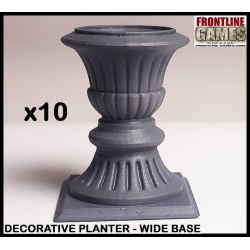 DECORATIVE PLANTERS (10) Large Base 28mm WWII FRONTLOINE GAMES