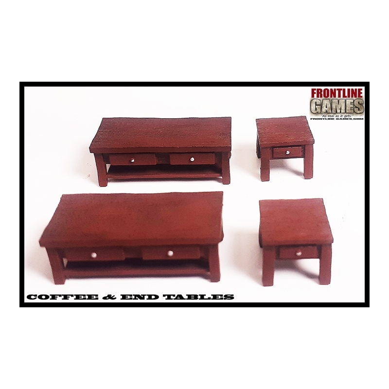 COFFEE - END TABLES 28mm WWII FRONTLINE GAMES