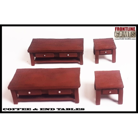 COFFEE - END TABLES 28mm WWII FRONTLINE GAMES