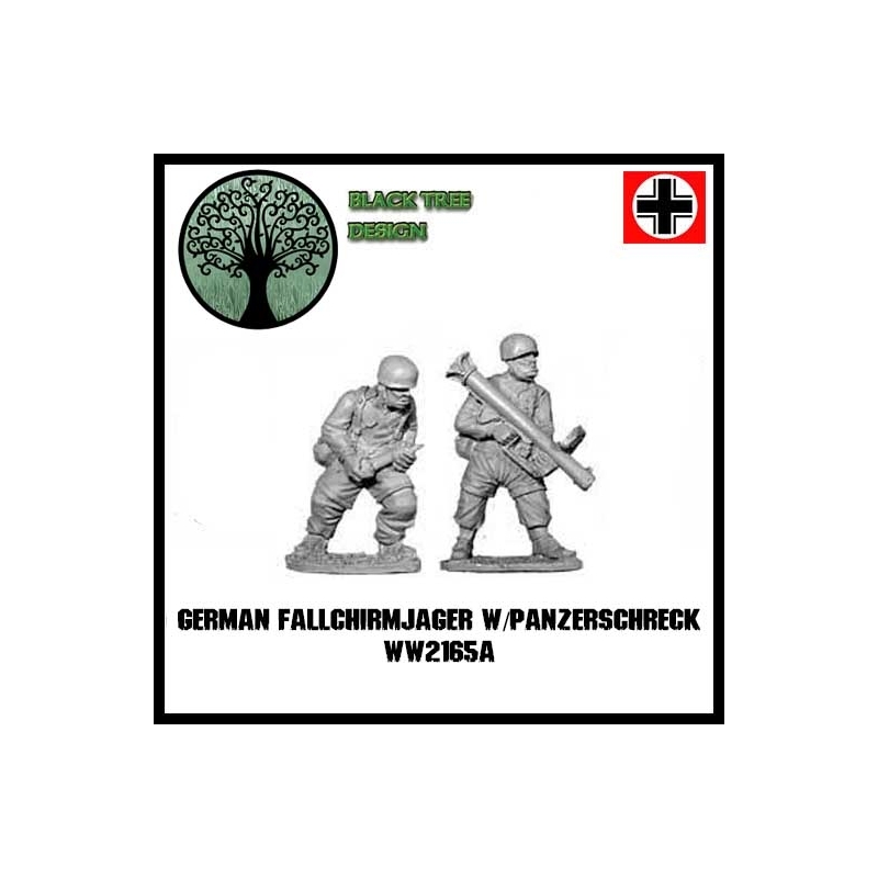 German Fallschirmjager w.Panzerschreks A 28mm WWII BLACK TREE DESIGN