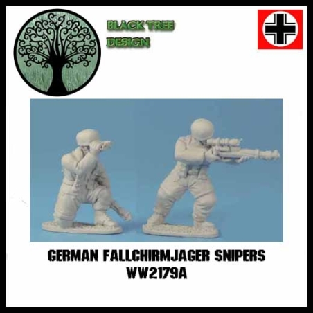 German Fallschirmjager Snipers A 28mm WWII BLACK TREE DESIGN