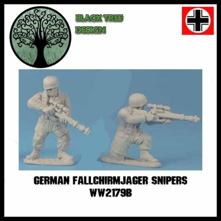 German Fallschirmjager Snipers B 28mm WWII BLACK TREE DESIGN