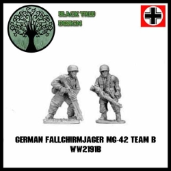 German Fallschirmjager MG42 Team B 28mm WWII BLACK TREE DESIGN