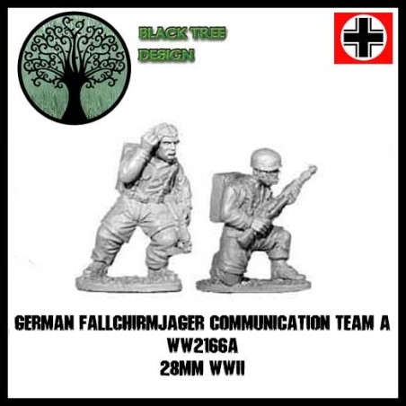 German Fallschirmjager Communications A 28mm WWII BLACK TREE DESIGN