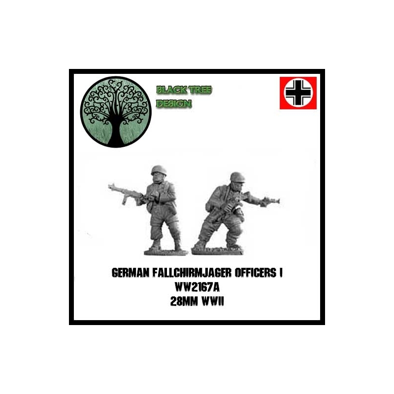 German Fallschirmjager Officers I 28mm WWII BLACK TREE DESIGN
