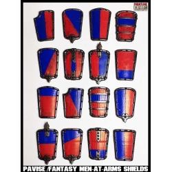 Pavise / Fantasy Men-at-Arms Shield (30) 28mm FRONTLINE GAMES