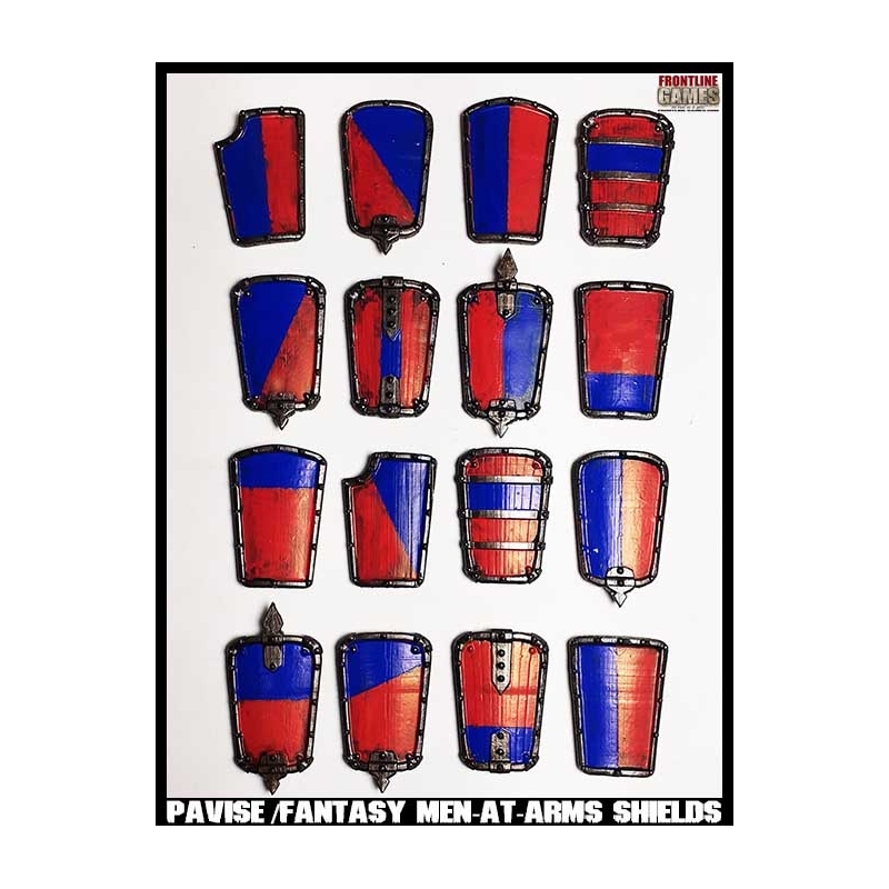 Pavise / Fantasy Men-at-Arms Shield (30) 28mm FRONTLINE GAMES