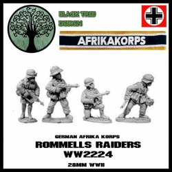 German Afrika Korps ROMMELS RAIDERS! 28mm WWII BLACK TREE