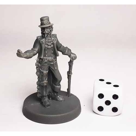 Steampunk, Male, Smedley Cloverdash, Evil Villain REAPER BONES CHRONOSCOPE