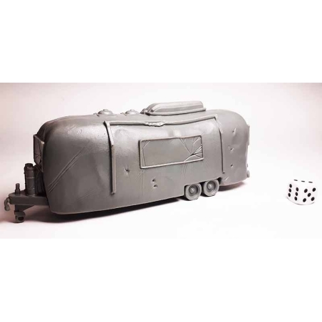 Trailer, Wrecked Airstream REAPER BONES CHRONOSCOPE