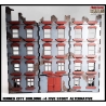 RUINED CITY BLOCK BUILDING 4 - FIVE STORY ALTERNATIVE Pre painted Laser cut 28mm WWII FRONTLINE GAMES
