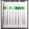 The Greens! - Acrylic Paint Pens (12) FRONTLINE GAMES