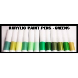 The Greens! - Acrylic Paint Pens (12) FRONTLINE GAMES