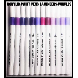 The Lavenders/Purples! - Acrylic Paint Pens (12) FRONTLINE GAMES