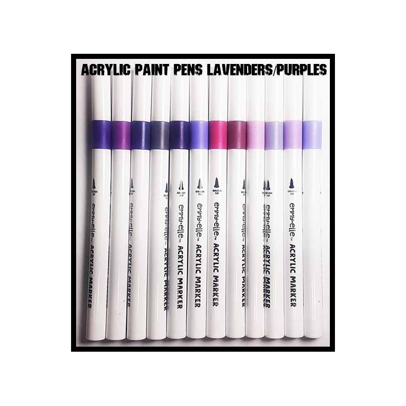 The Lavenders/Purples! - Acrylic Paint Pens (12) FRONTLINE GAMES