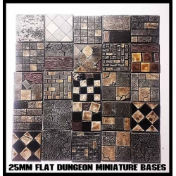 25mm Flat Square Dungeon Bases (20) FRONTLINE GAMES