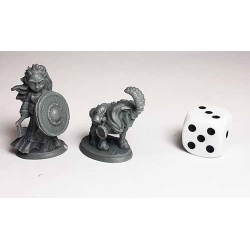 Kid Heroes - Barbarian w/Goat REAPER BONES