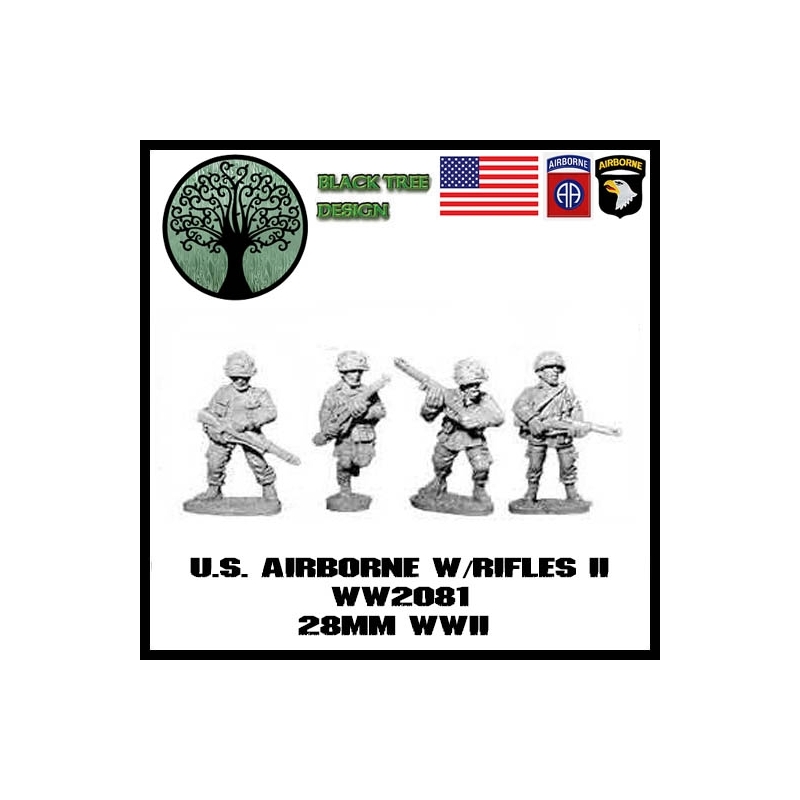 US Airborne w/Rifles II BLACK TREE DESIGN
