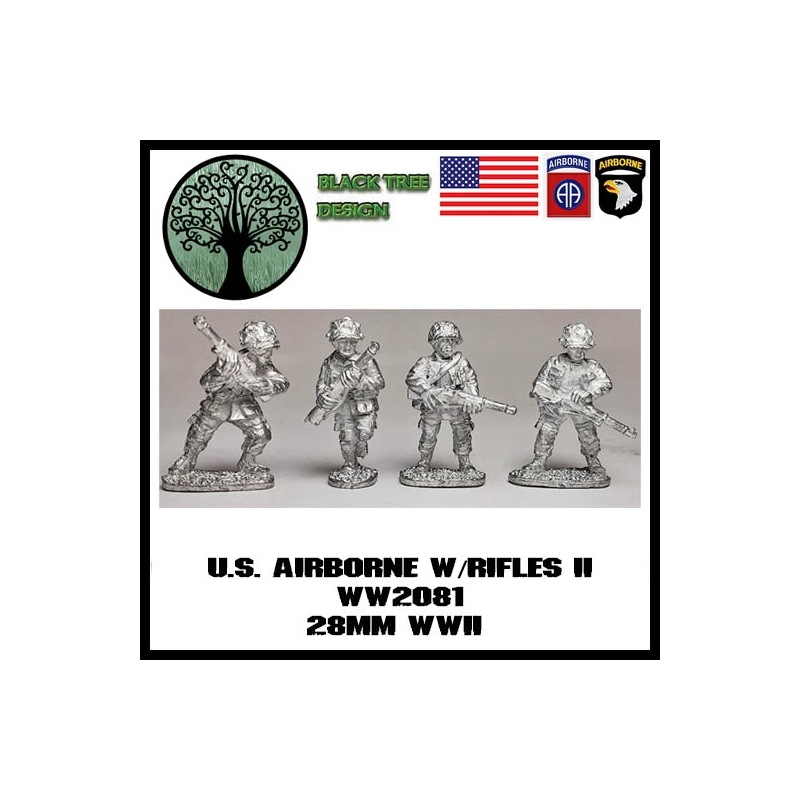 US Airborne w/Rifles II BLACK TREE DESIGN