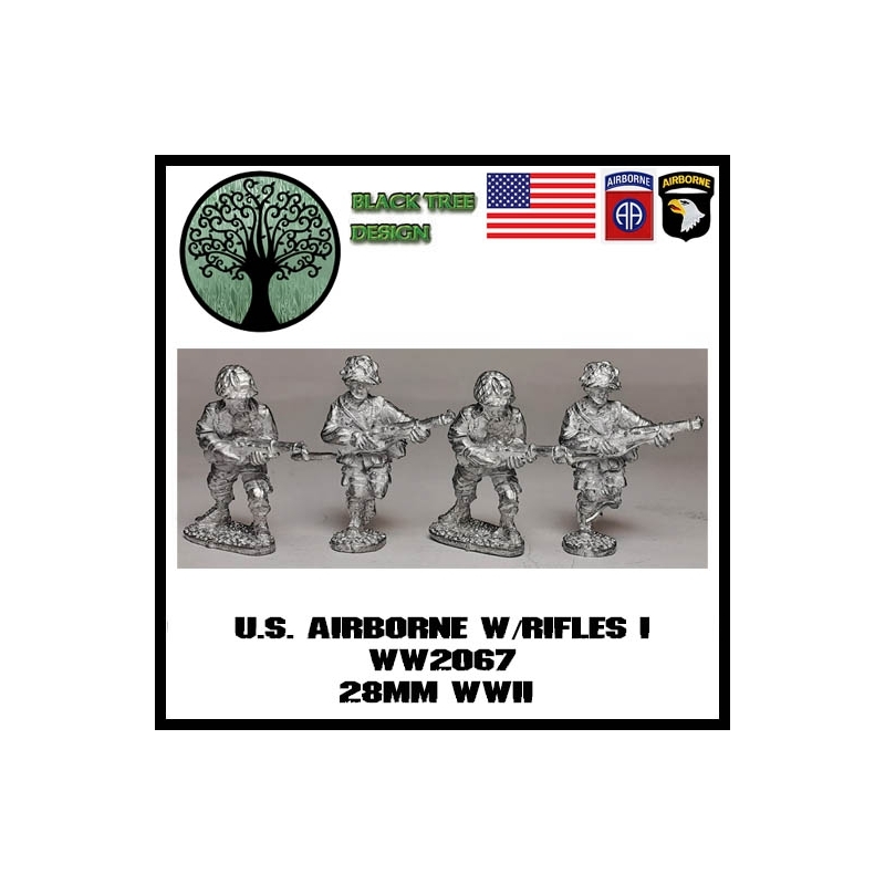 US Airborne w/Rifles I BLACK TREE DESIGN