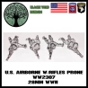 US Airborne w/Rifles Prone BLACK TREE DESIGN