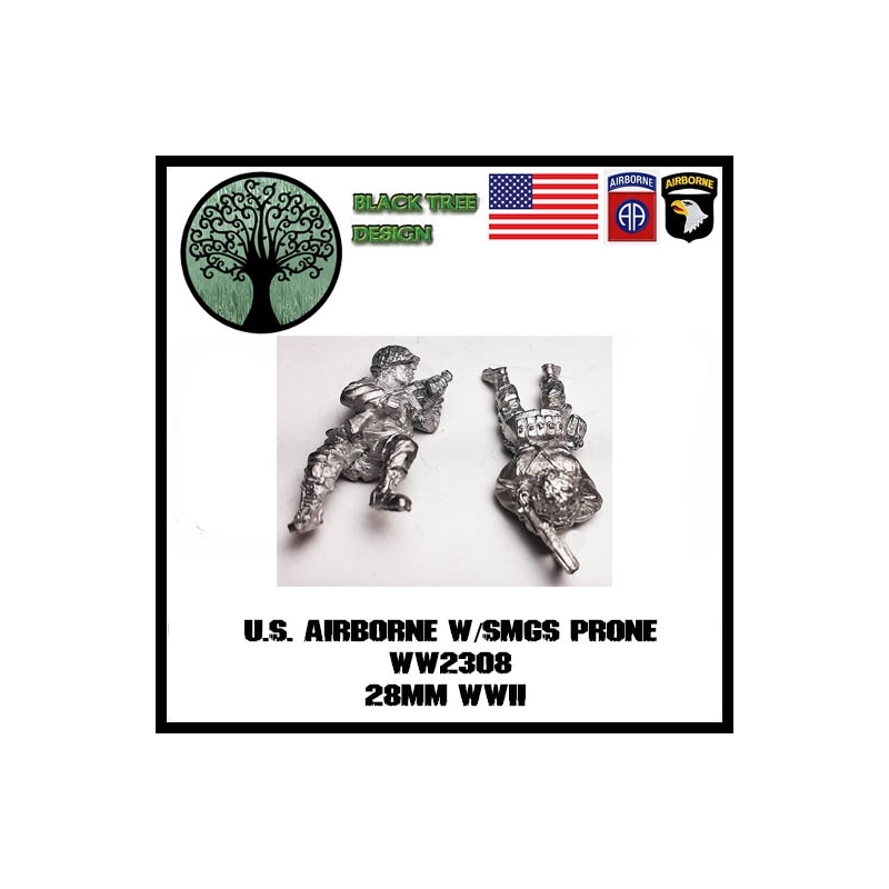 US Airborne w/SMGs Prone BLACK TREE DESIGN