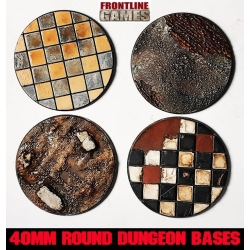 40mm Flat Round Dungeon Bases (10) FRONTLINE GAMES