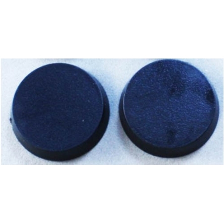 20mm (25) Round "FLAT" Plastic Miniature Bases FRONTLINE GAMES