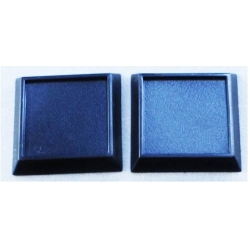 25mm (20) Square Lipped Plastic Miniature Bases FRONTLINE GAMES