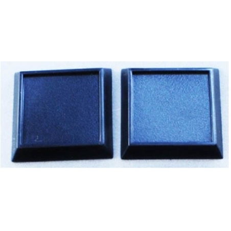 25mm (20) Square Lipped Plastic Miniature Bases FRONTLINE GAMES