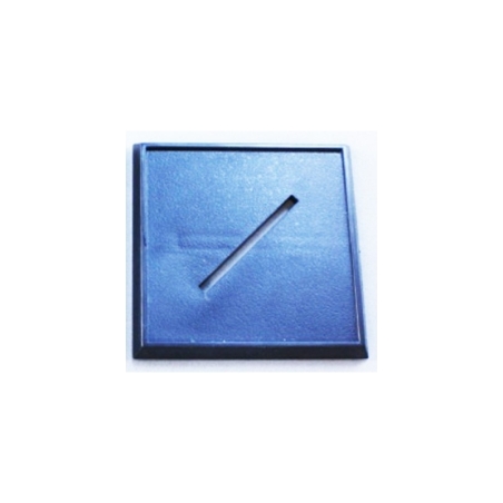 40mm (10) Square Lipped Slotted Plastic Miniature Bases FRONTLINE GAMES