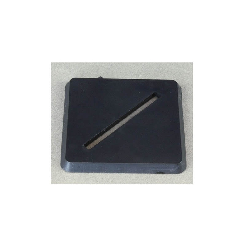 40mm (5) Square Rounded Corners Flat Slotted Plastic Miniature Bases FRONTLINE GAMES