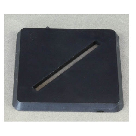 40mm (5) Square Rounded Corners Flat Slotted Plastic Miniature Bases FRONTLINE GAMES