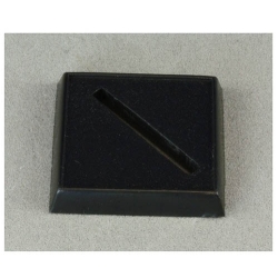 25mm (20) Square Lipped Slotted Plastic Miniature Bases FRONTLINE GAMES