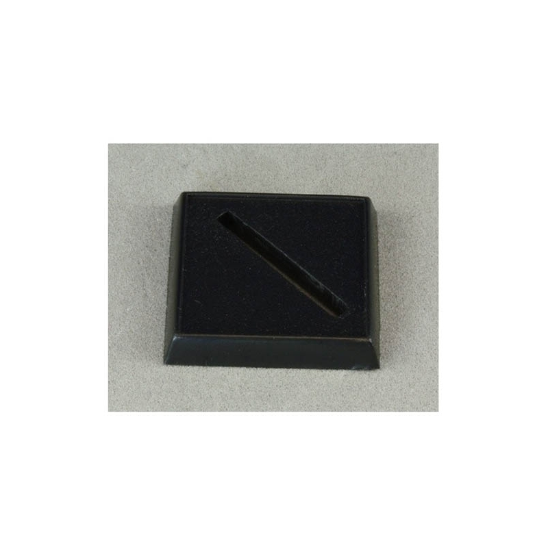 25mm (20) Square Lipped Slotted Plastic Miniature Bases FRONTLINE GAMES