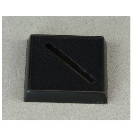 25mm (20) Square Lipped Slotted Plastic Miniature Bases FRONTLINE GAMES