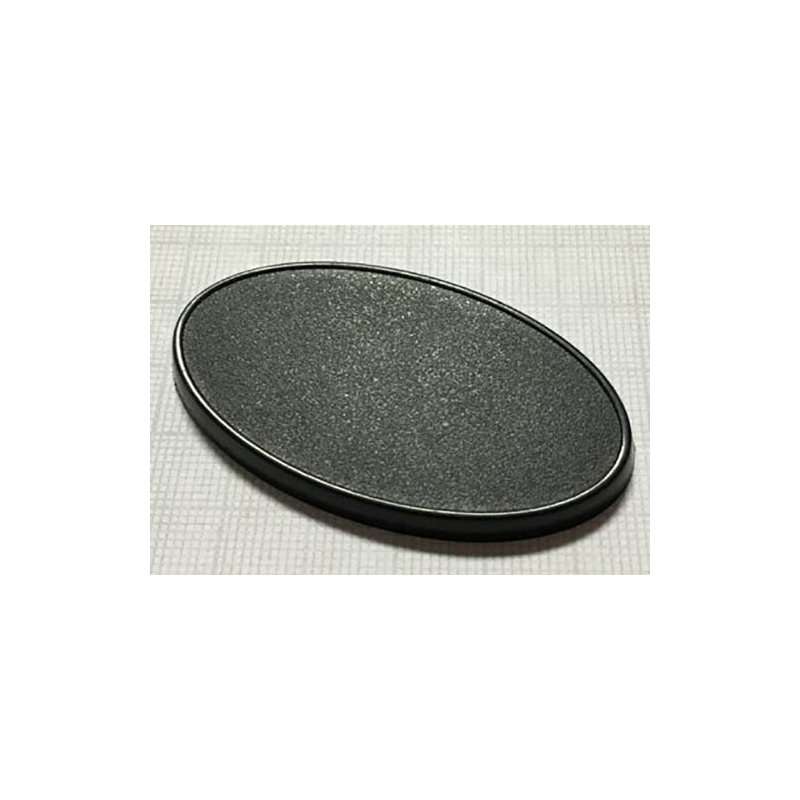 60mm x 35mm (10) Oval Lipped Plastic Miniature Bases FRONTLINE GAMES
