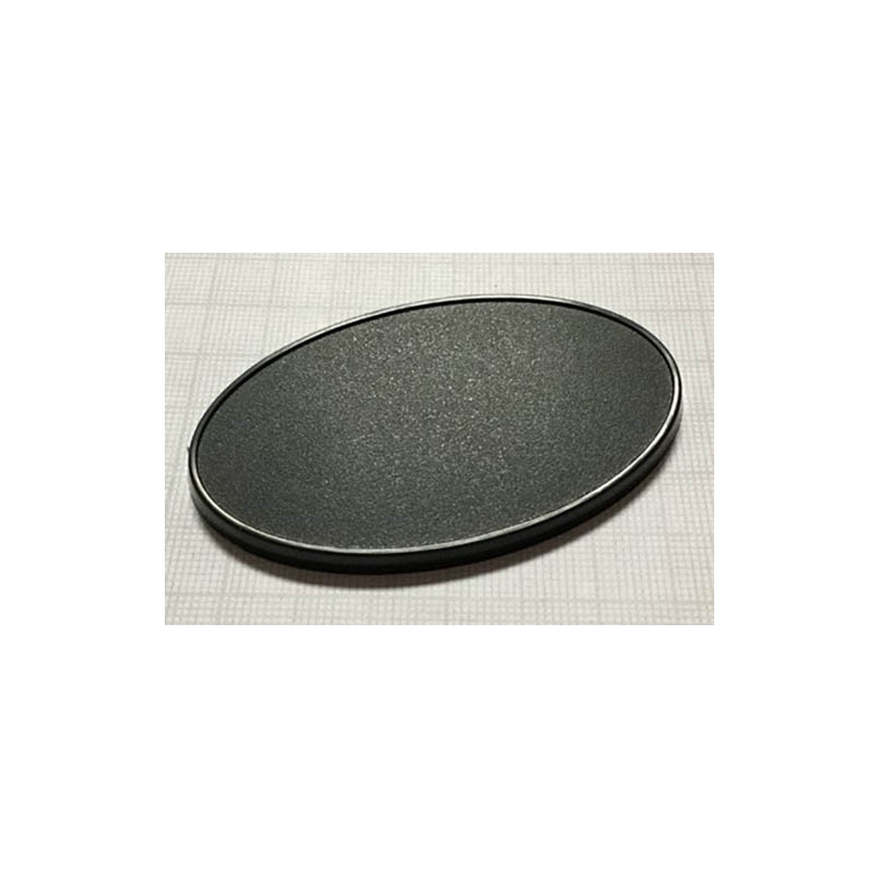 75mm x 46mm (10) Oval Lipped Plastic Miniature Bases FRONTLINE GAMES