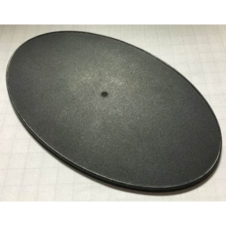 170mm x 105mm (4) Oval Lipped Plastic Miniature Bases FRONTLINE GAMES