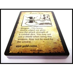 EQUIPMENT CARD SET (23) RPG HEROQUEST