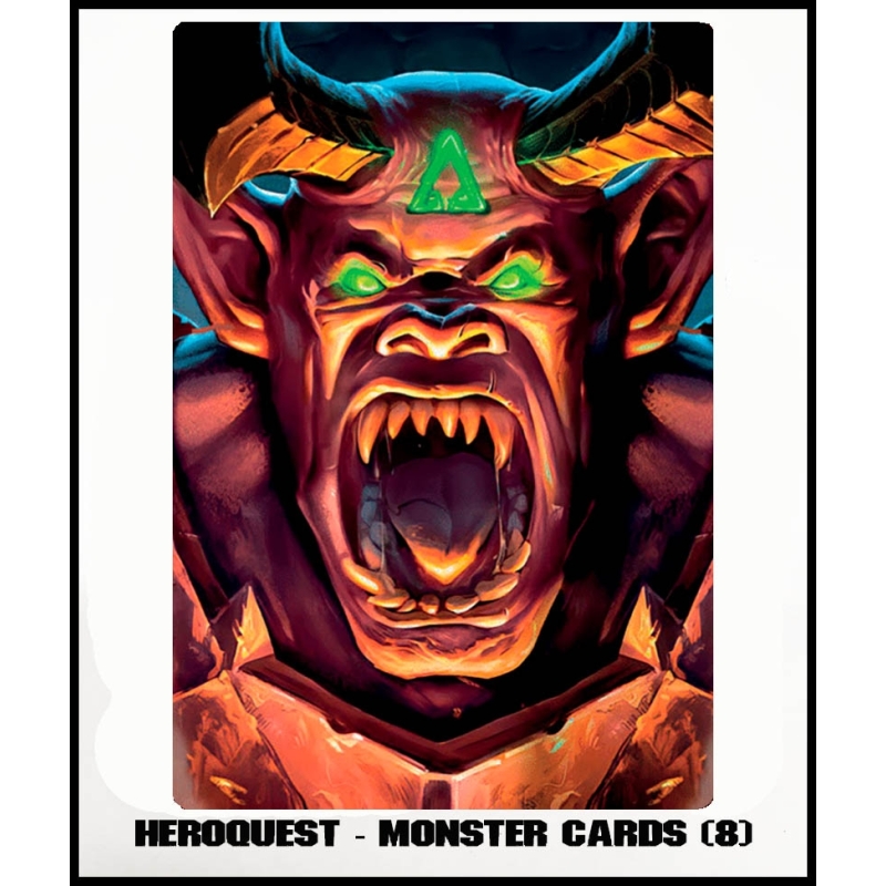 Heroquest Monster Cards Set (8) RPG HEROQUEST