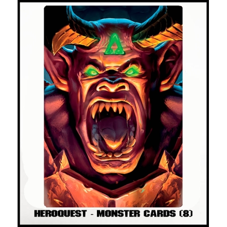 Heroquest Monster Cards Set (8) RPG HEROQUEST