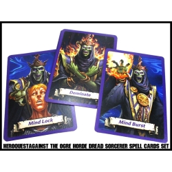 Heroquest Against The Ogre Horde Dread Sorcerer Spell Cards (15) RPG HEROQUEST