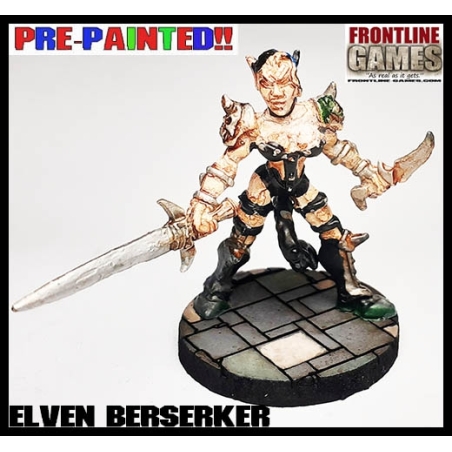 Elven Berserker PRE PAINTED RPG 28MM MINIATURES