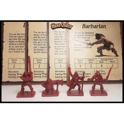 Hero's Set w/Cards ORIGINAL HEROQUEST MILTON BRADLEY