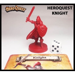 Knight w/Card 28mm RPG Miniature RISE OF THE DREAD MOON HEROQUEST