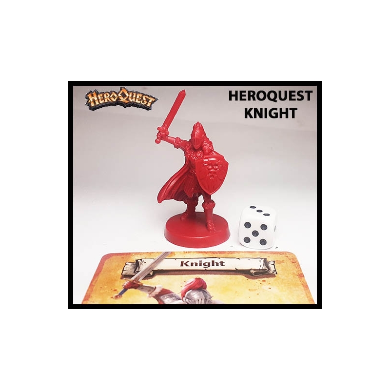 Knight w/Card 28mm RPG Miniature RISE OF THE DREAD MOON HEROQUEST