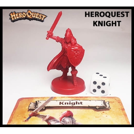 Knight w/Card 28mm RPG Miniature RISE OF THE DREAD MOON HEROQUEST