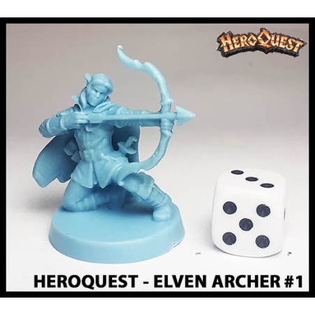 Elven Archer 1 28mm RPG Miniature RISE OF THE DREAD MOON HEROQUEST