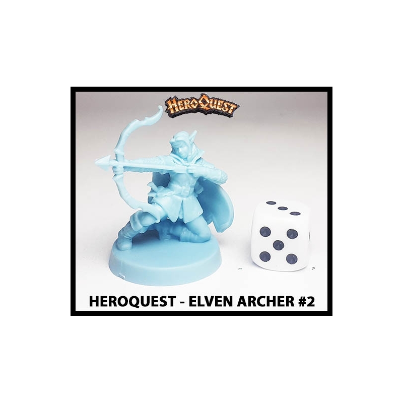 Elven Archer 2 28mm RPG Miniature RISE OF THE DREAD MOON HEROQUEST